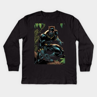 BLACK PANTHER Kids Long Sleeve T-Shirt